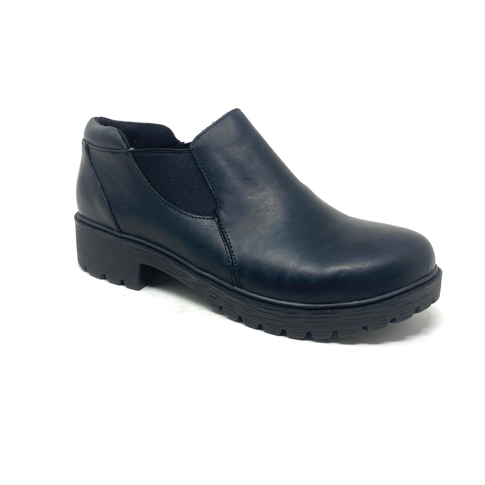 Alegria Ramona Oiled Black Leather Shootie Slip Resistant Comfort